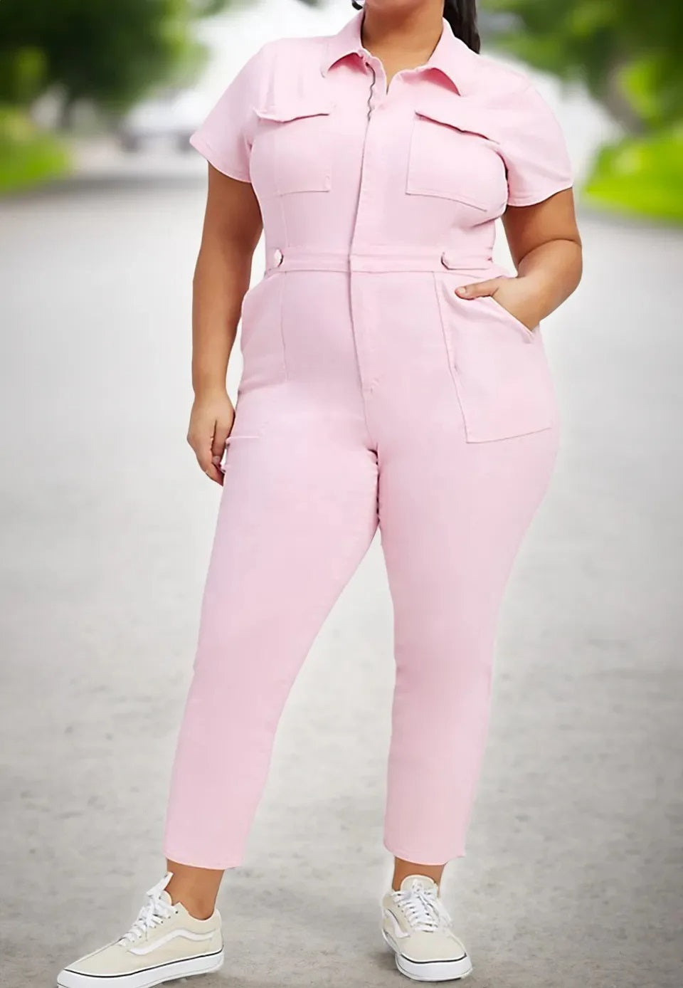 Isa plus size jumpsuit — afbeelding 4