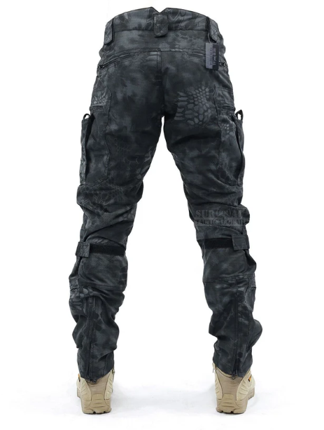 Functionele heren cargo broek met kniebescherming