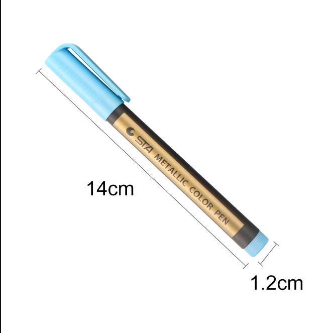 Markers met metallic effect