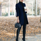 Dames winterjas met staande kraag en tijdloos design — afbeelding 18