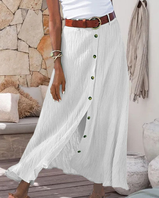 Lotte's lange, effen rok