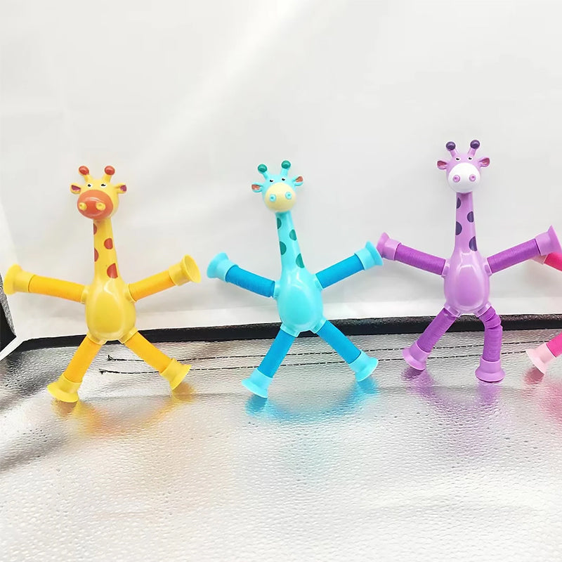 Flexibel giraffe speelgoed met zuignap — afbeelding 7