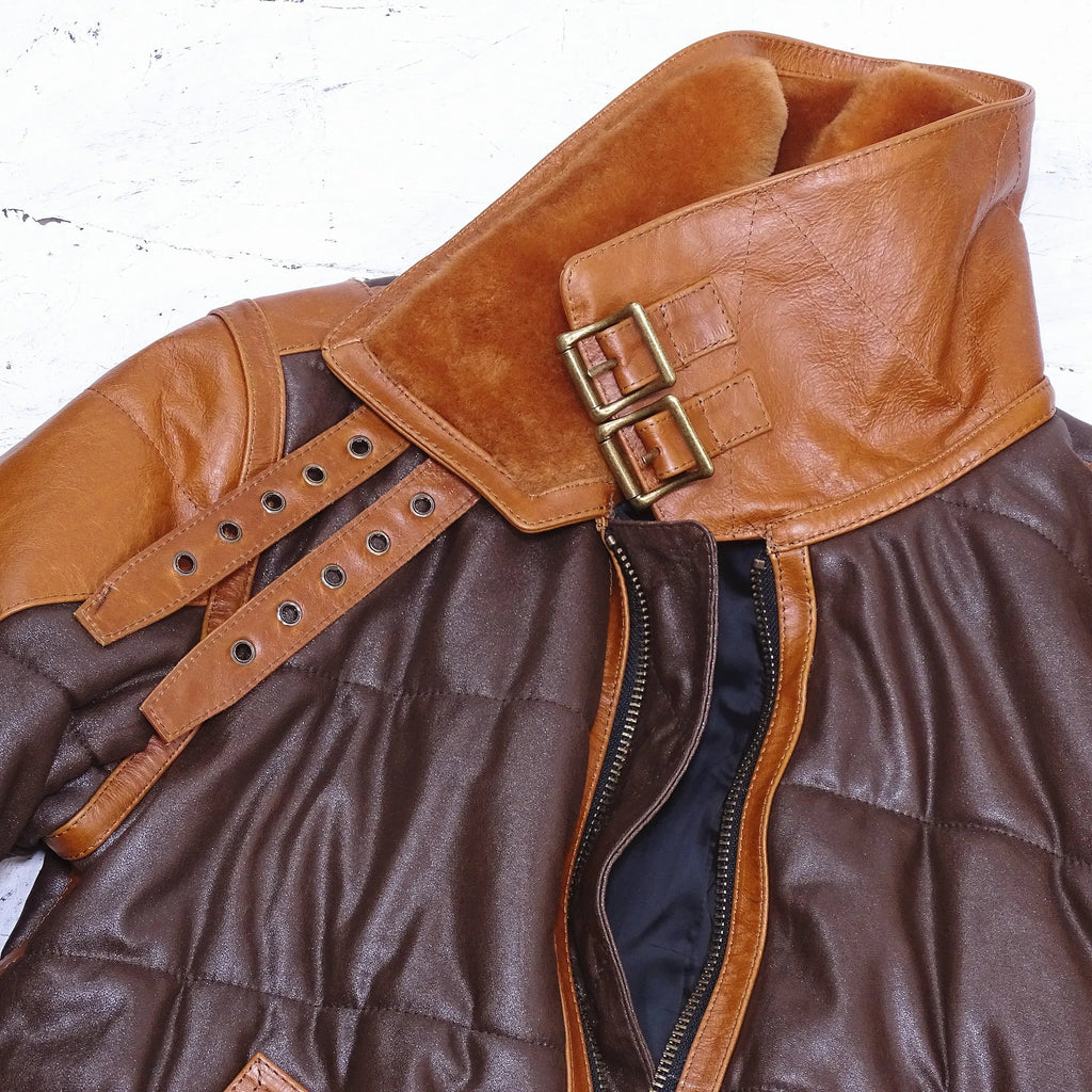 Milan leren aviatorjack