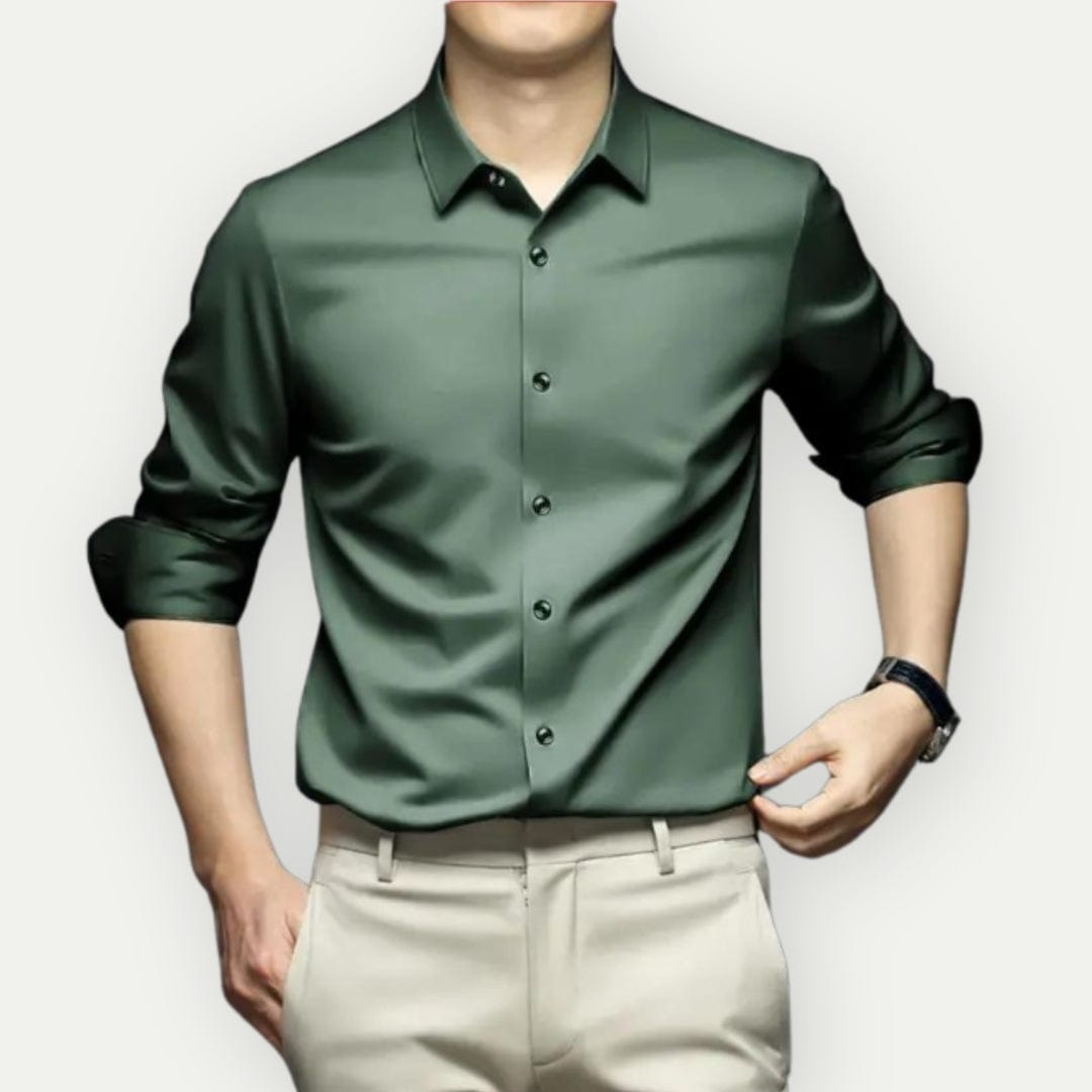 Kreukvrij en strijkvrij heren overhemd