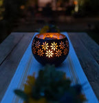 Bloemen kaarslamp met geurverspreider