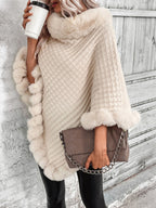 Dames winter poncho — afbeelding 4