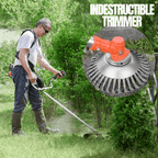 Stalen trimmerblad voor onkruid & gras