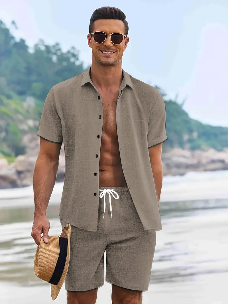 Modieuze khaki heren zomerset