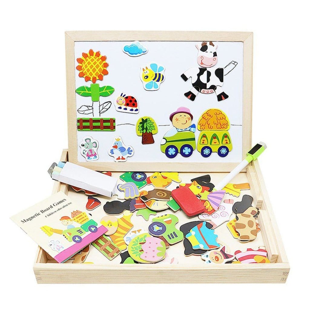 Speeltafel met magnetische onderdelen