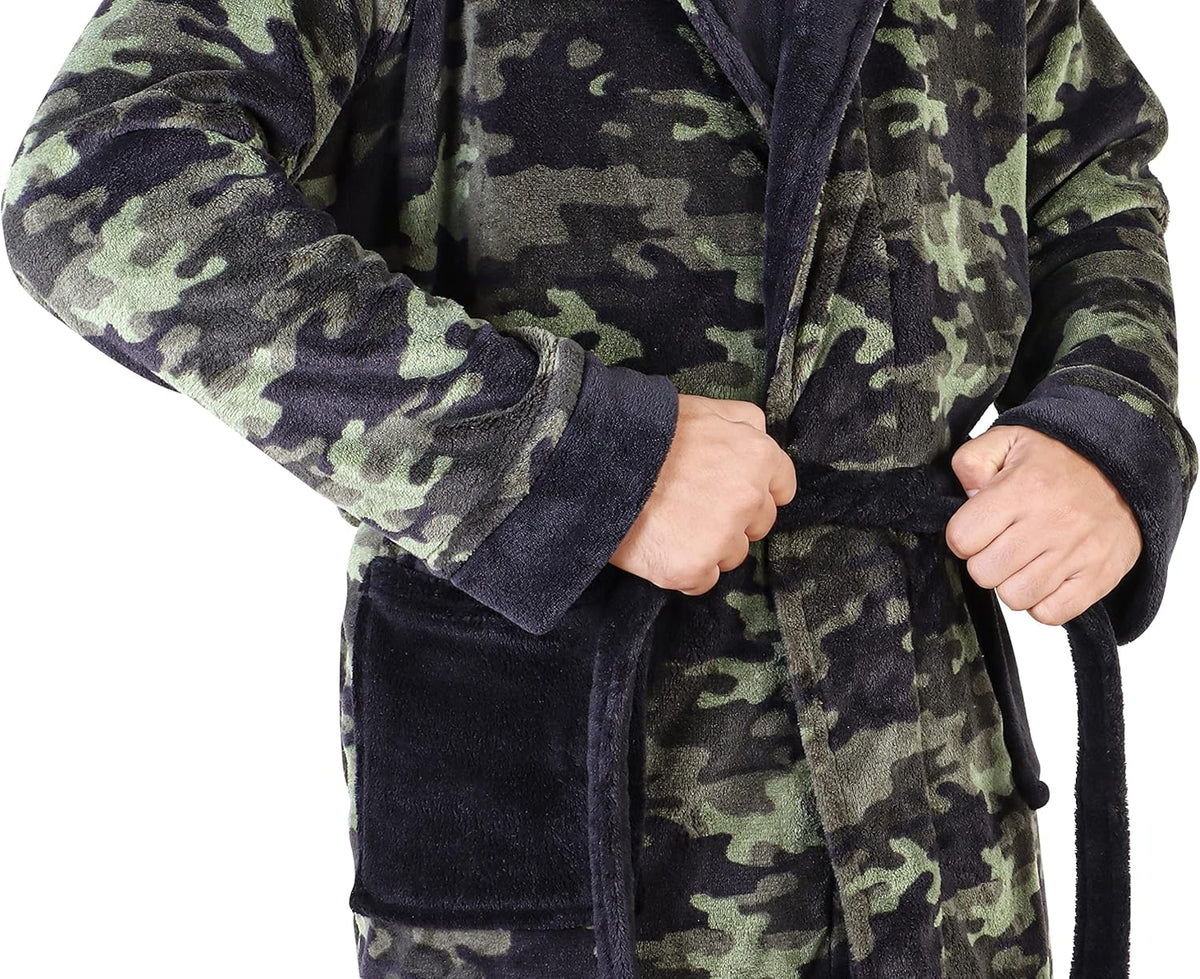 Heren fleece badjas