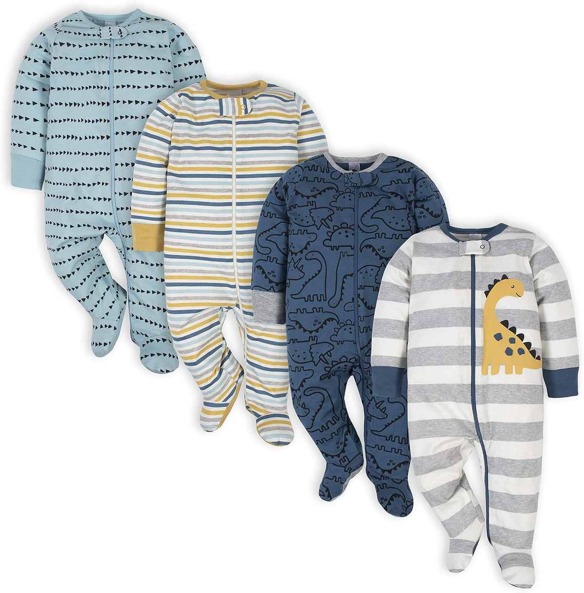 Gerber baby slaappakje voor jongens met voetjes