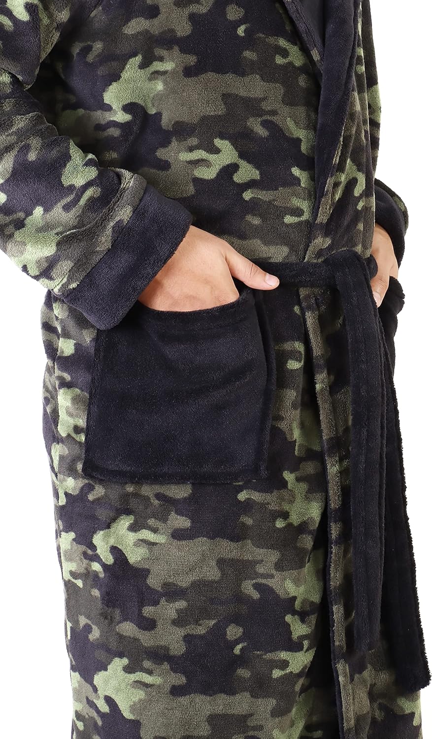 Heren fleece badjas
