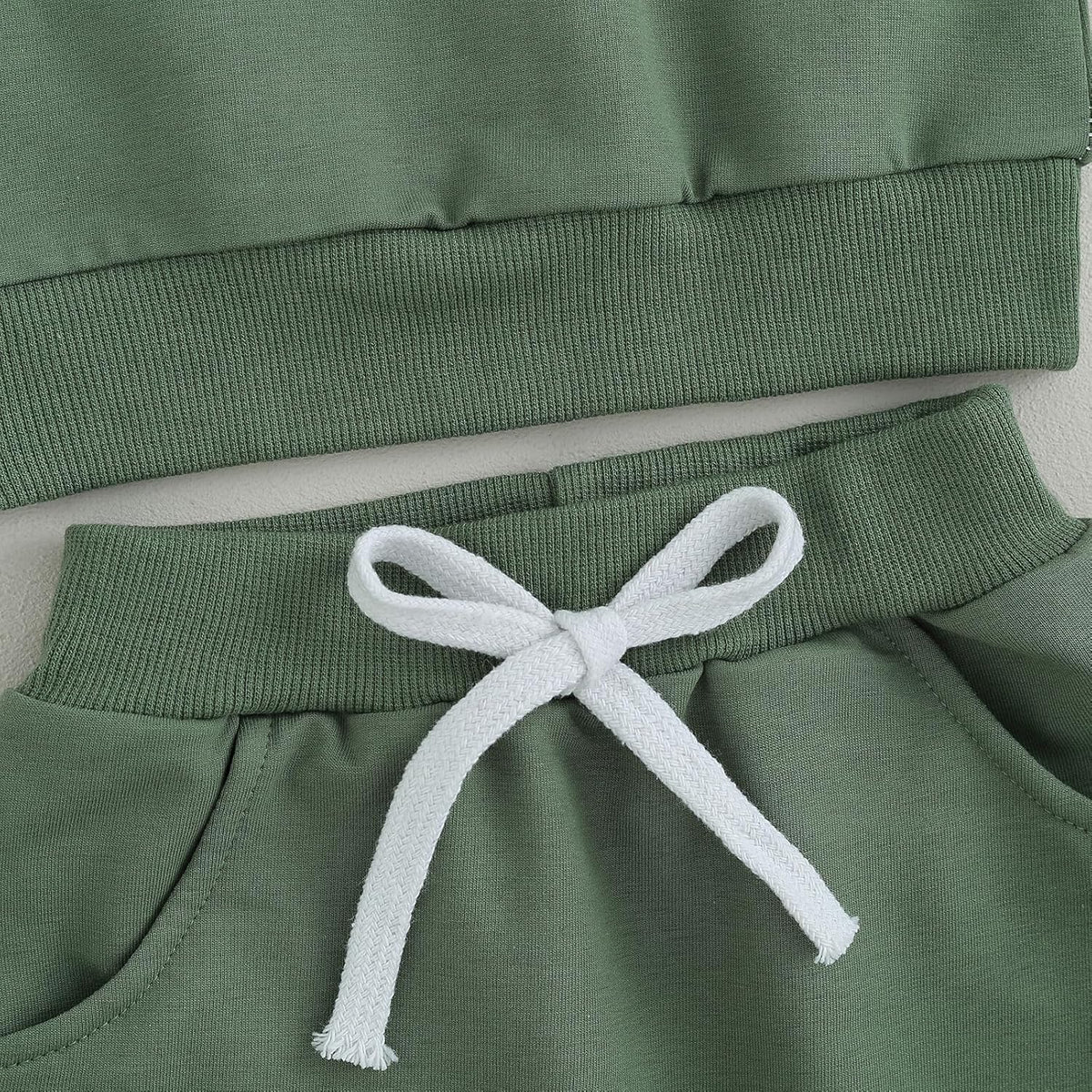 Baby jogger set winter – contrast sweatshirt en broek