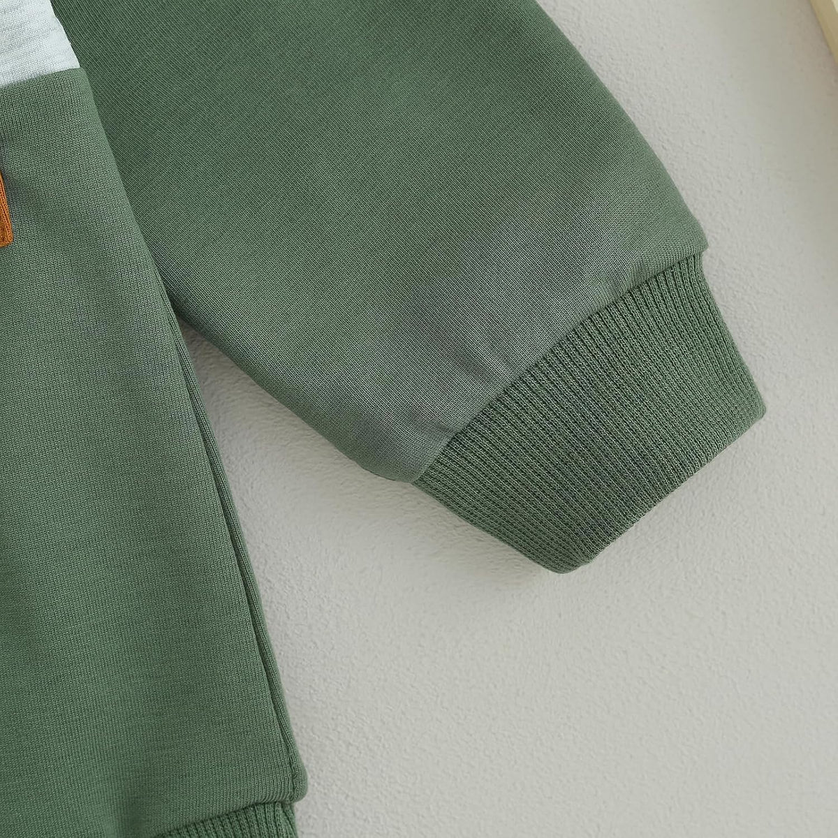Baby jogger set winter – contrast sweatshirt en broek