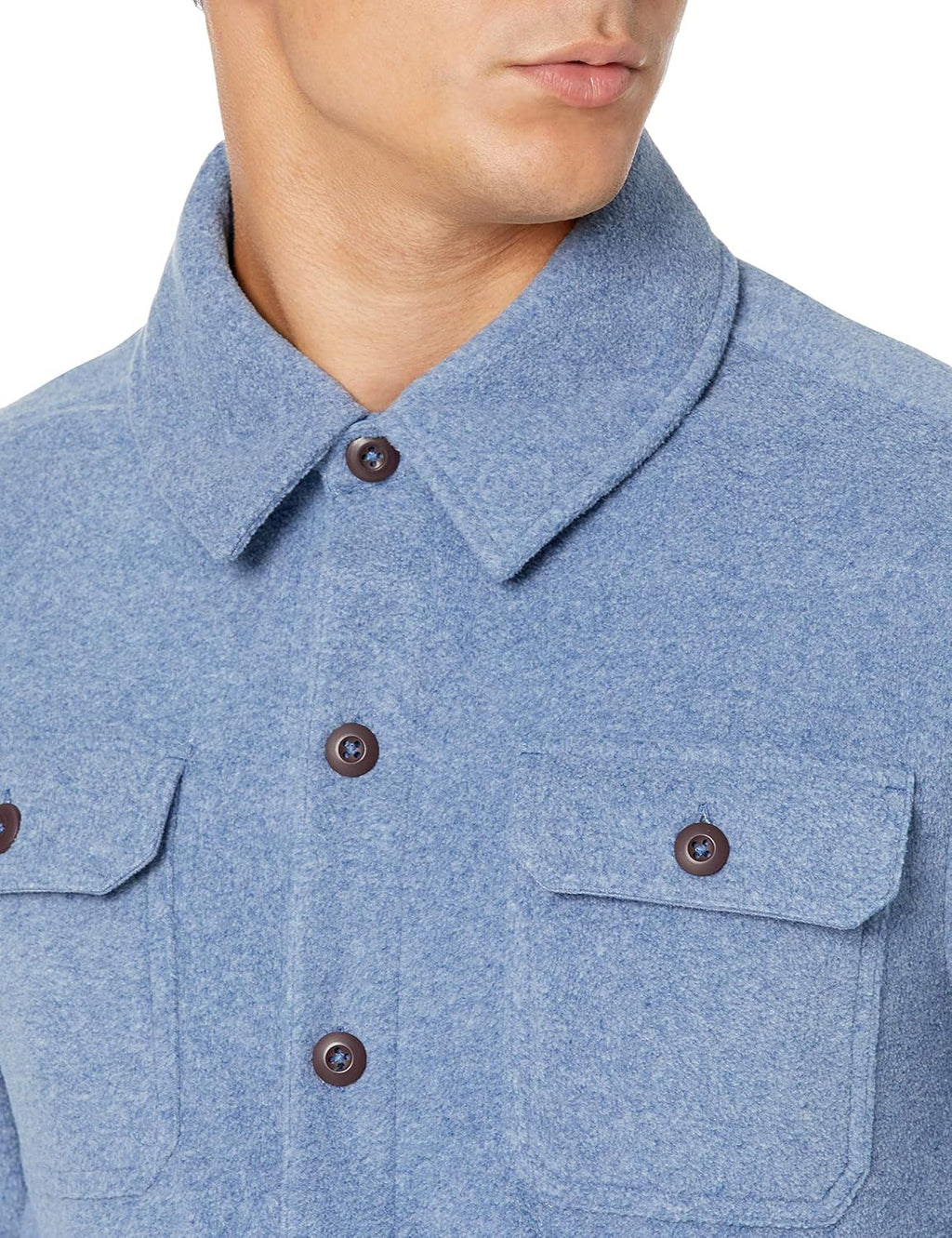 Heren fleece overhemd