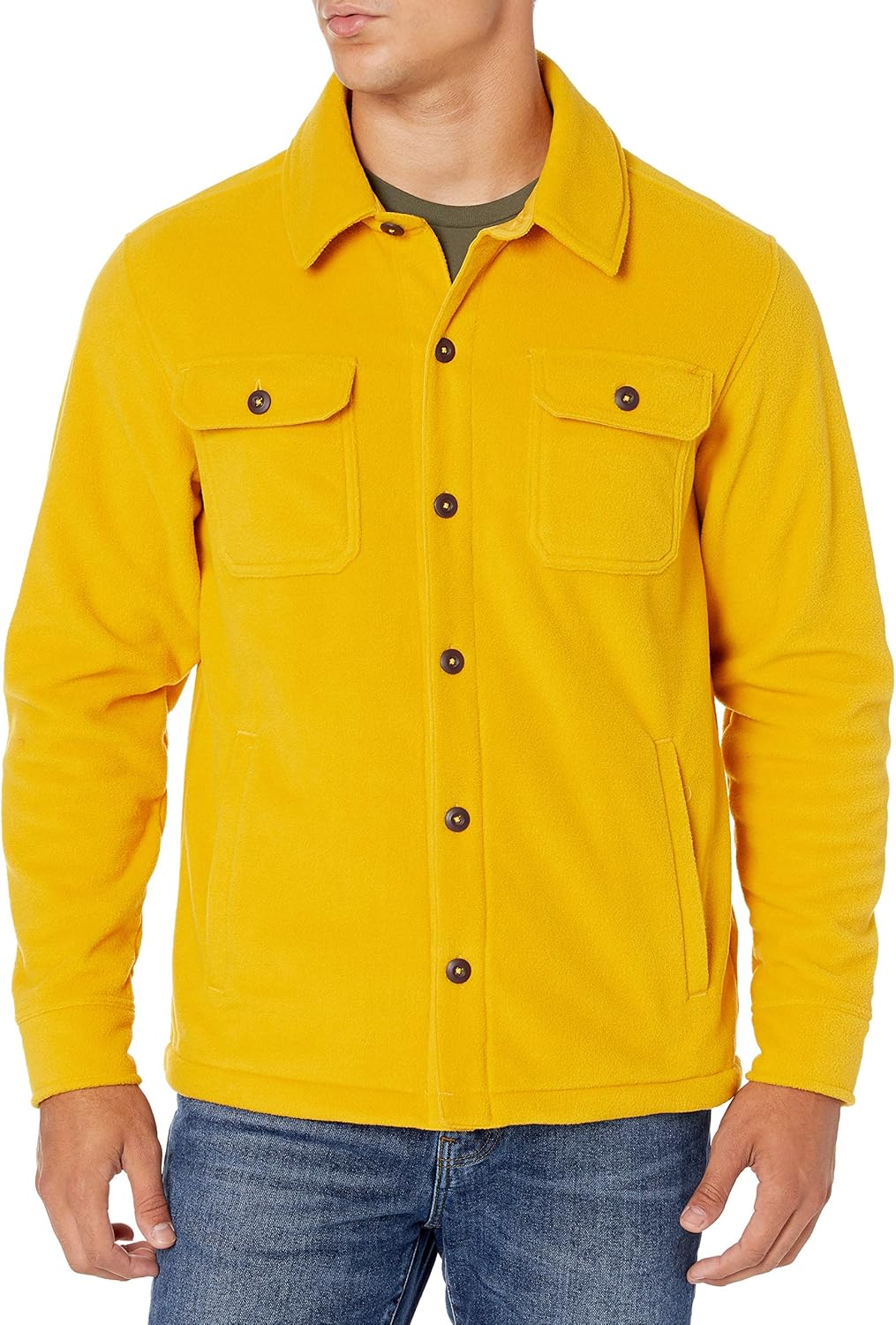 Heren fleece overhemd