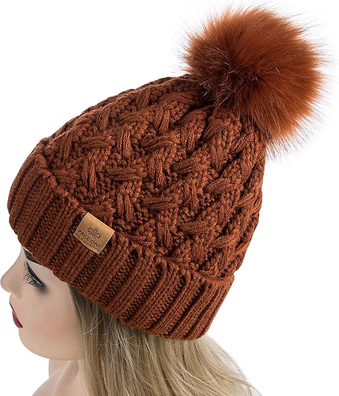 Winter pom beanie