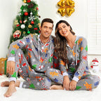 Koppel kerst matching onesie pyjama's