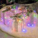 Verlichte kerstcadeau dozen