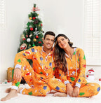 Koppel kerst matching onesie pyjama's