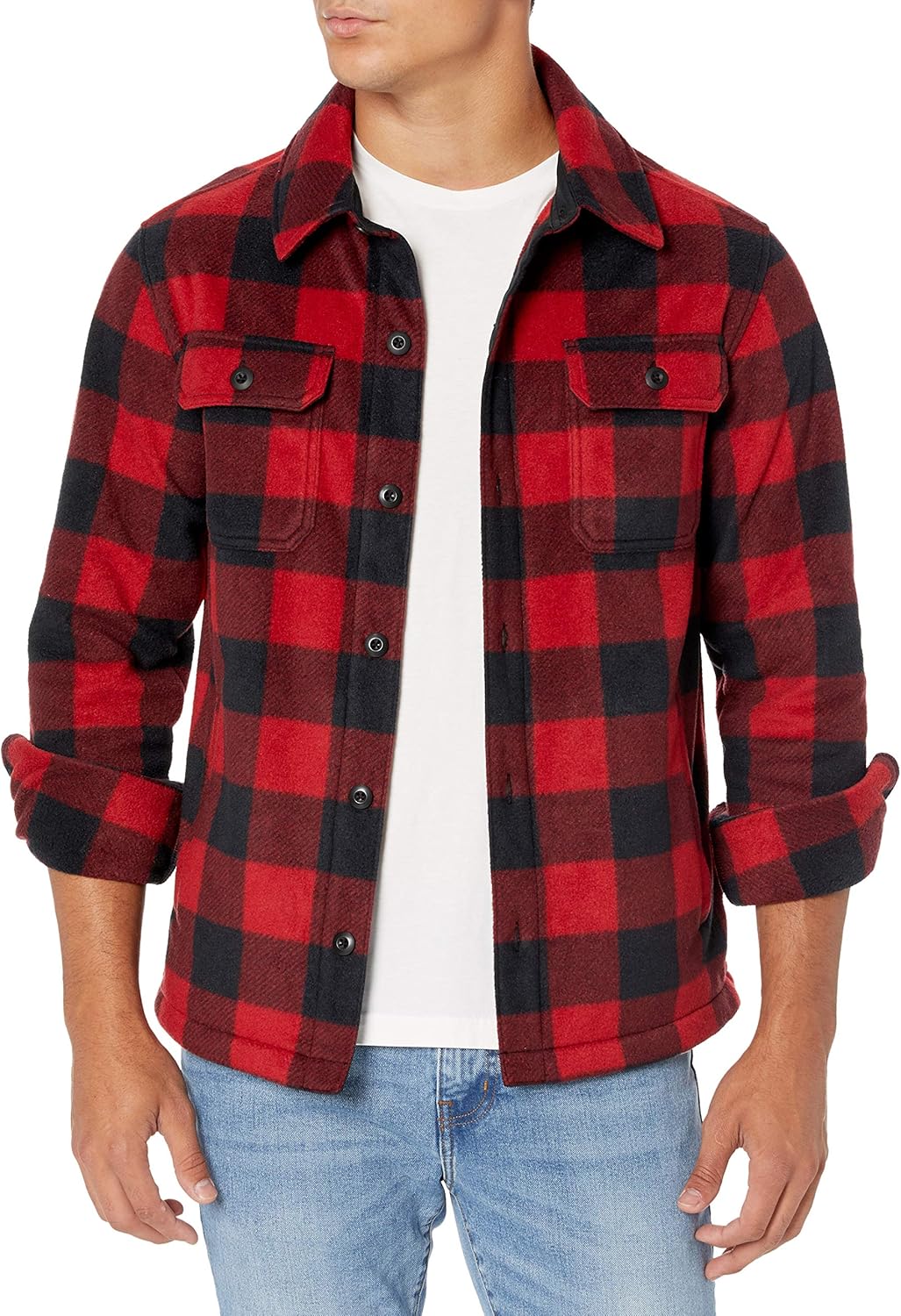 Heren fleece overhemd — afbeelding 19