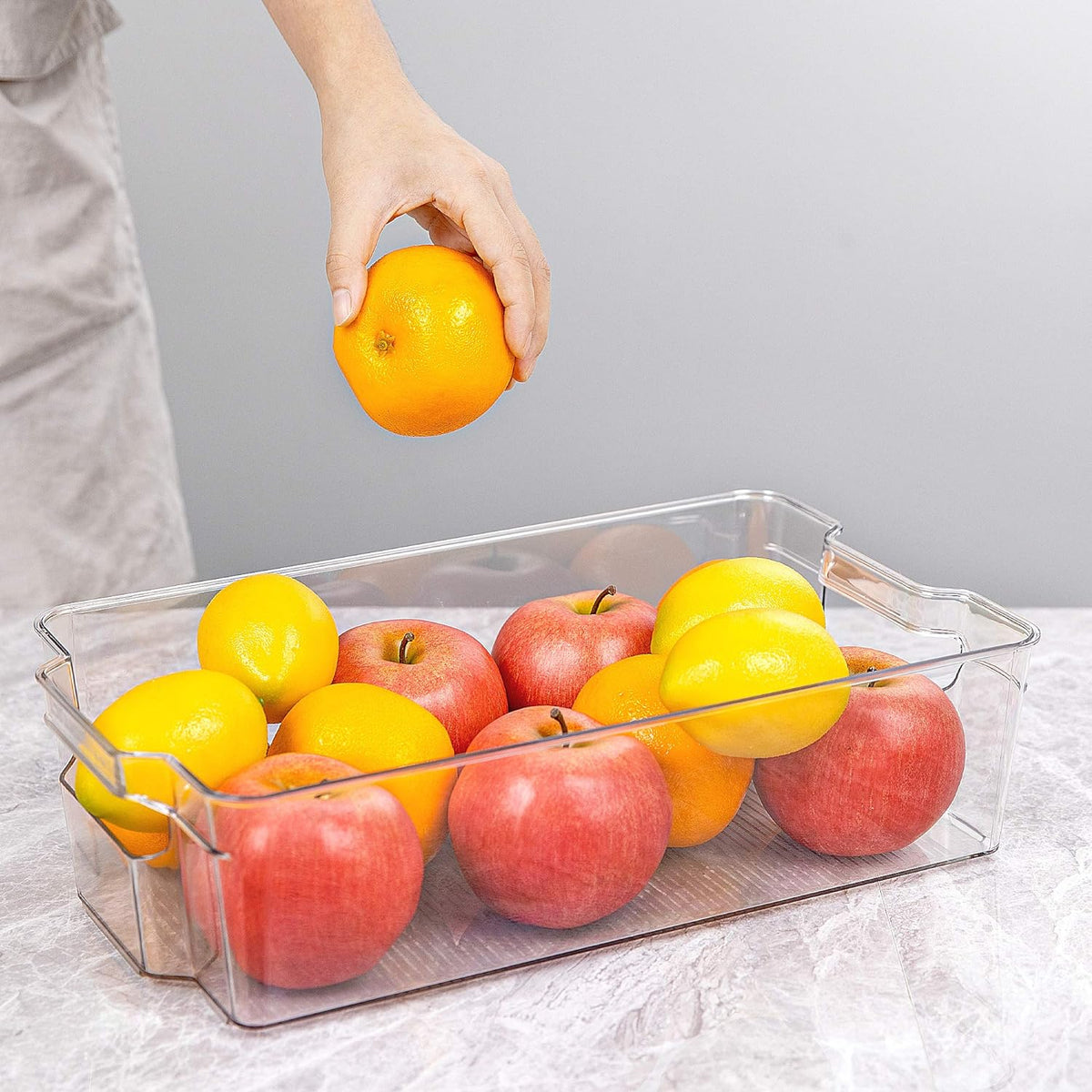 Transparante opbergboxen voor de koelkast (4 stuks)