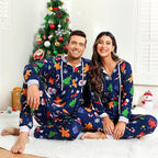Koppel kerst matching onesie pyjama's