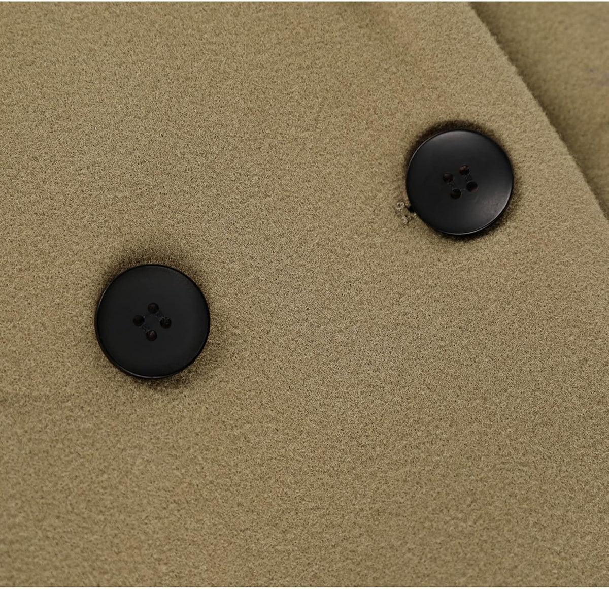 Dames winter wollen jas met notch revers