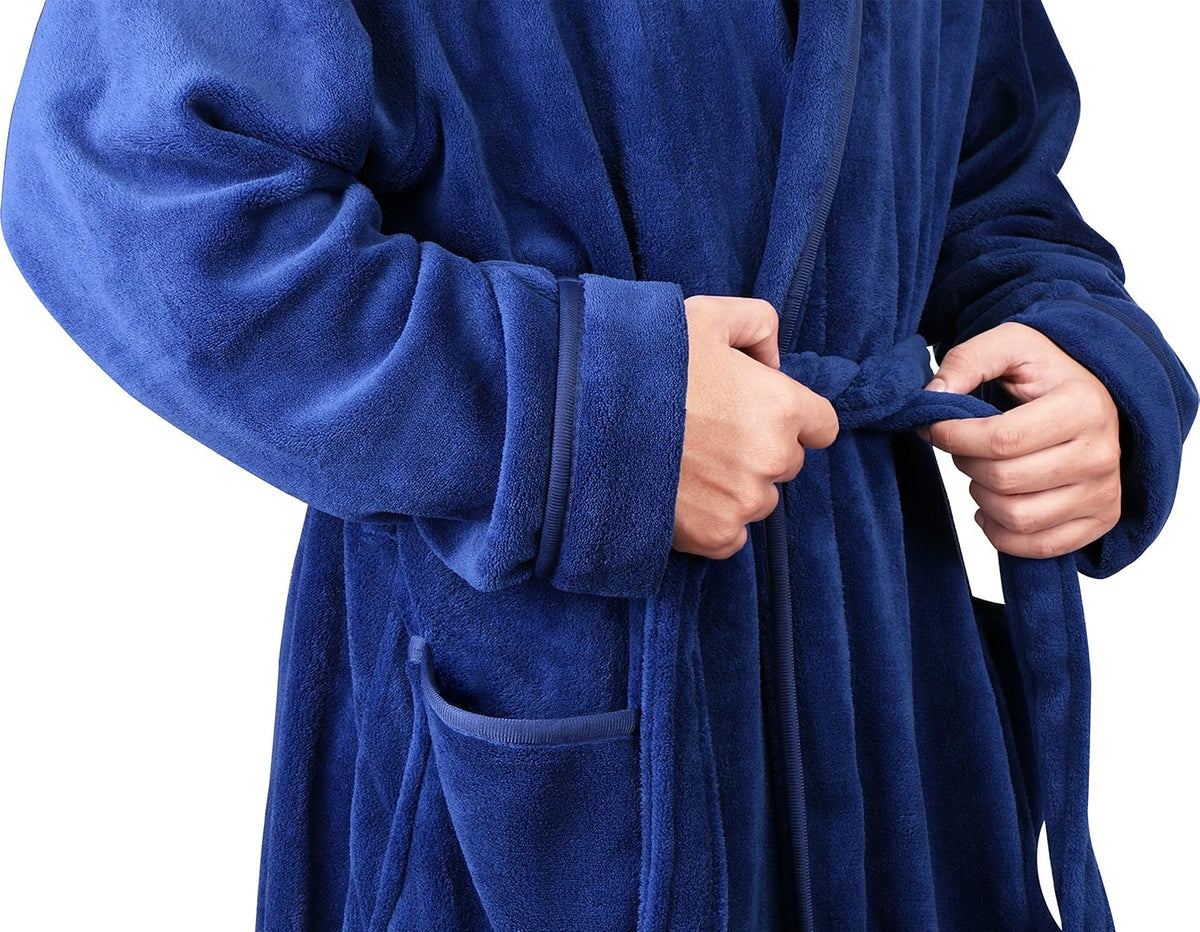 Heren fleece badjas