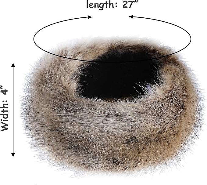 Winter haarband van imitatiebont