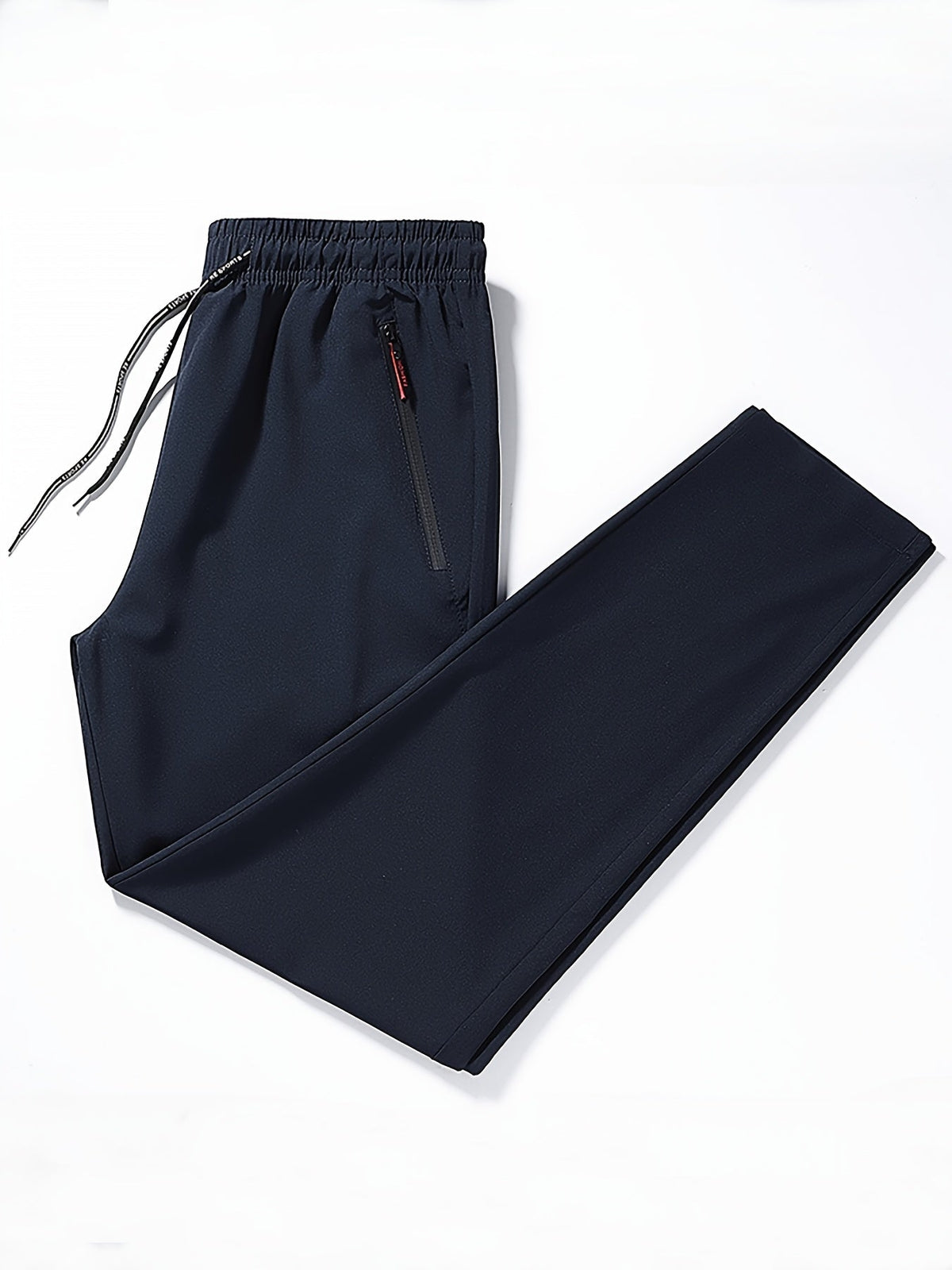 Effen joggingbroek met ritsdetails