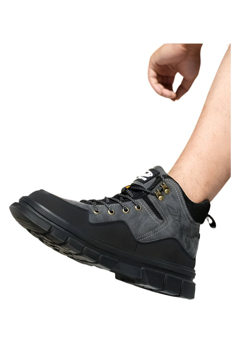 Heren veiligheidsschoenen halfhoog met versterkte neuscap & zool