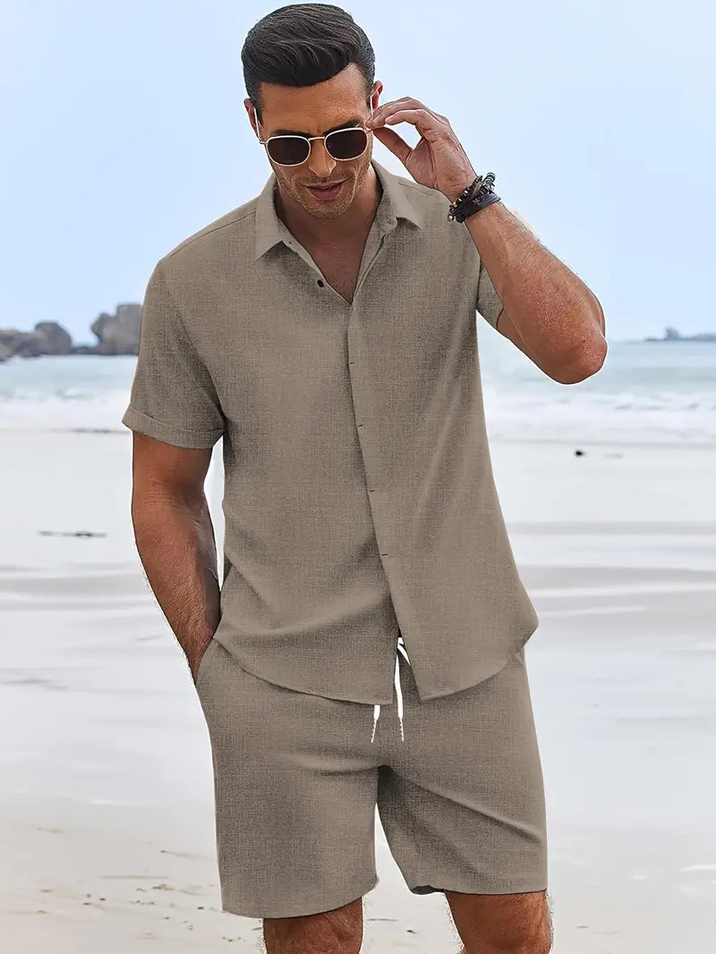 Modieuze khaki heren zomerset