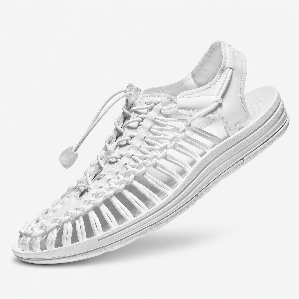 Ademende casual sandaal – geweven design — afbeelding 13