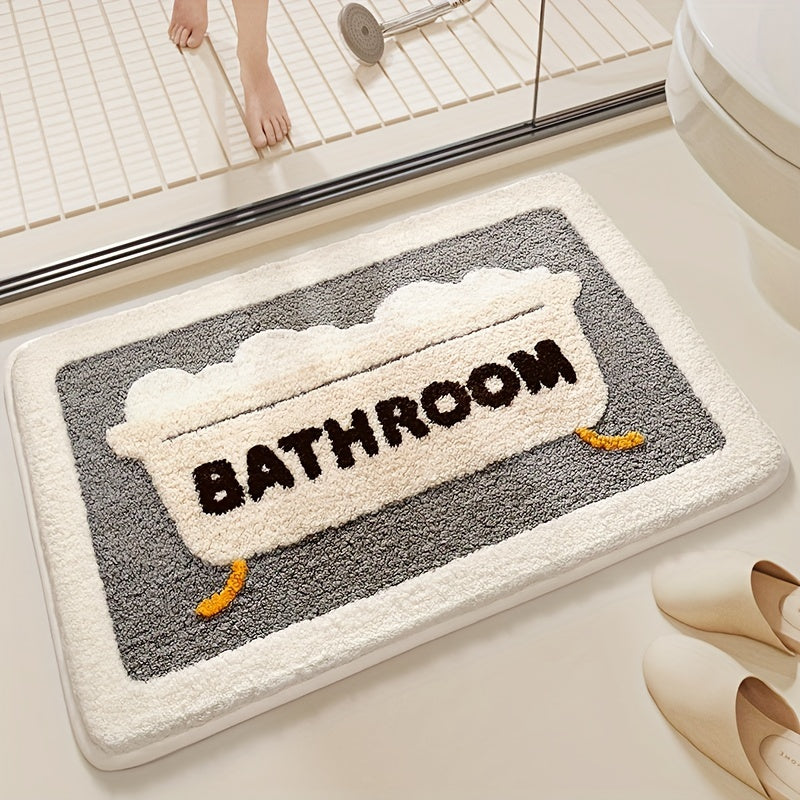 Superabsorberende antislip mat voor badkamer en toilet