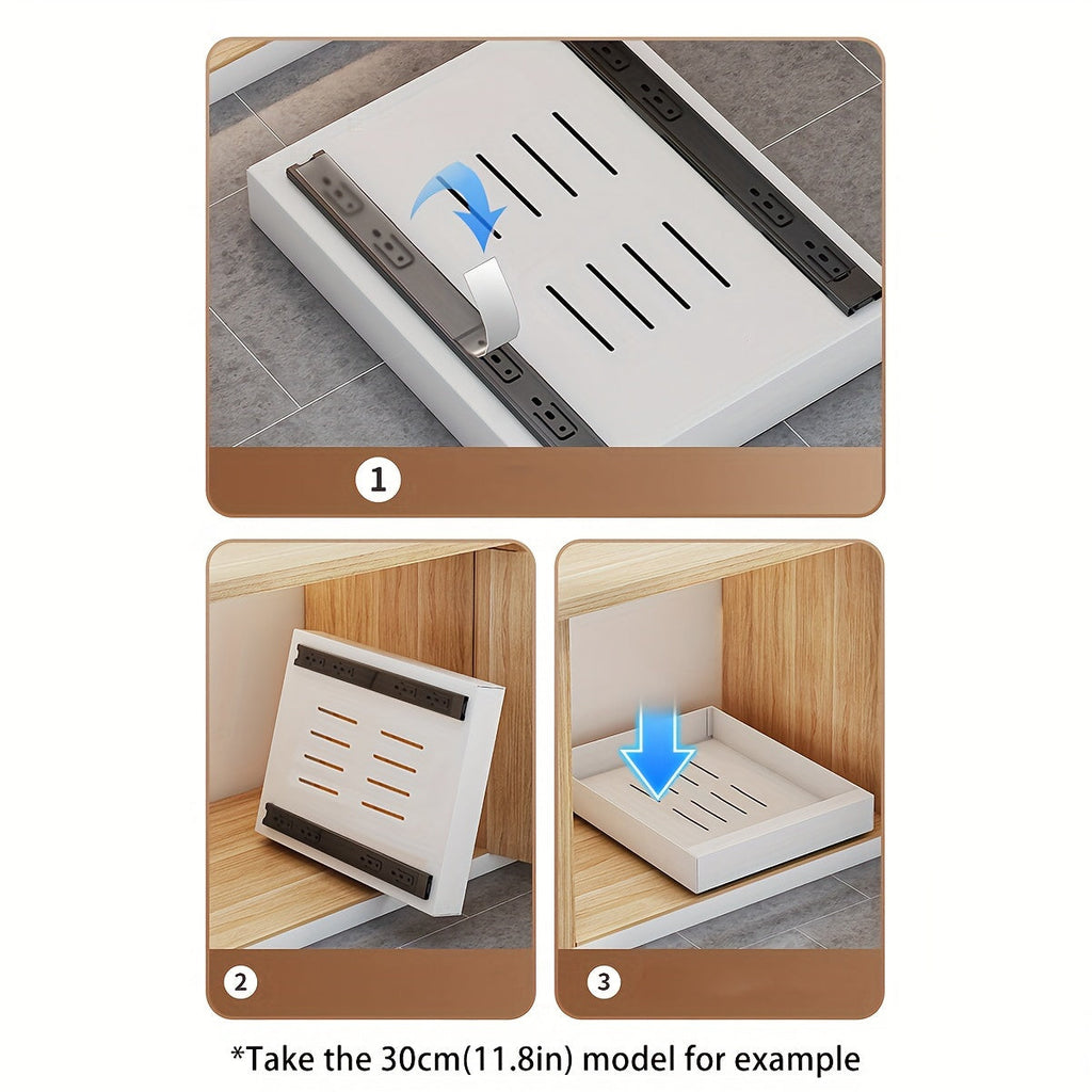 Uittrekbare keukenkast organizer