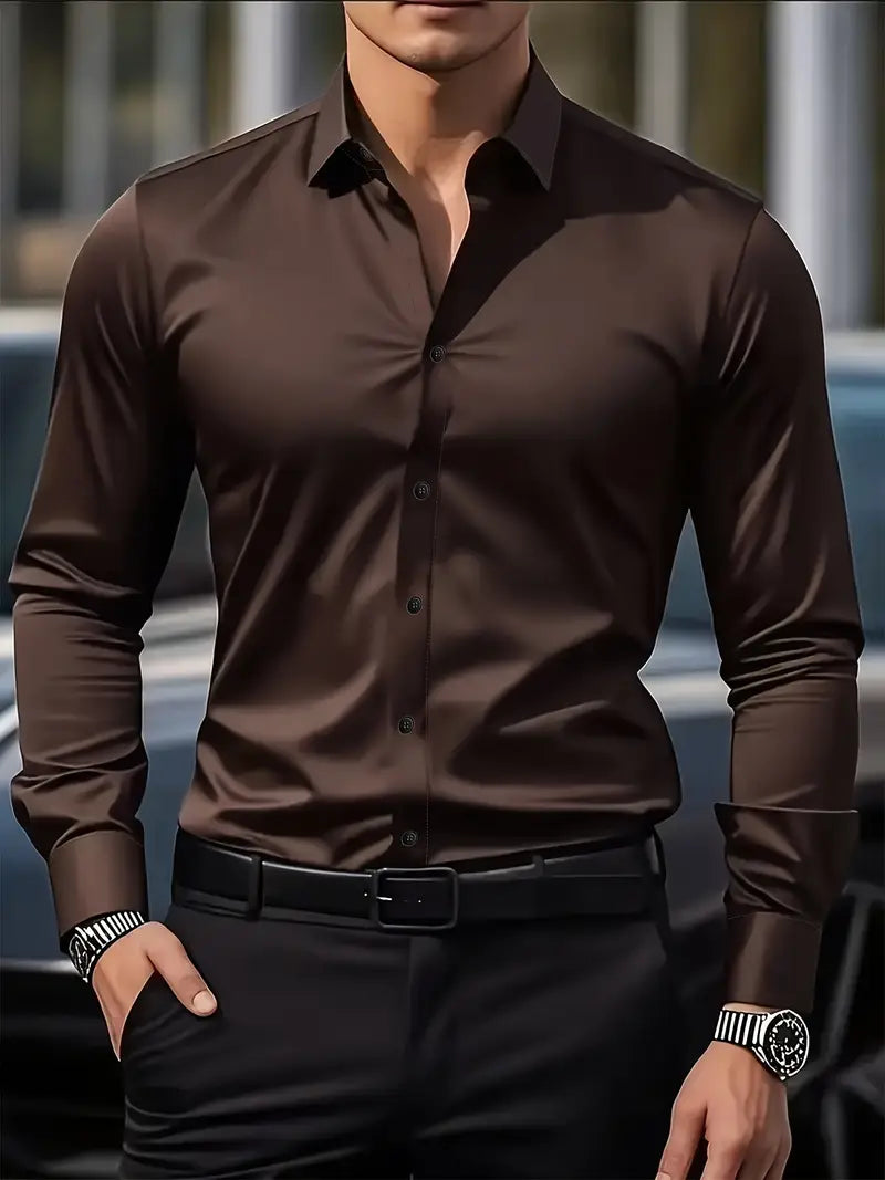 Fabrice | Slim-fit herenoverhemd met lange mouwen