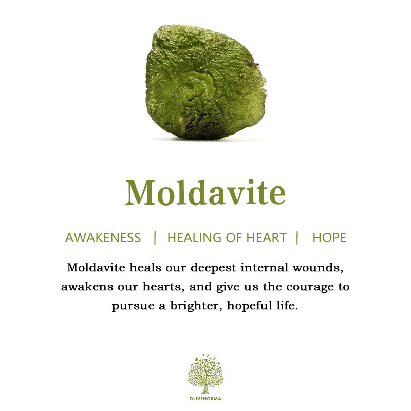 Purification groene moldavit halsketting