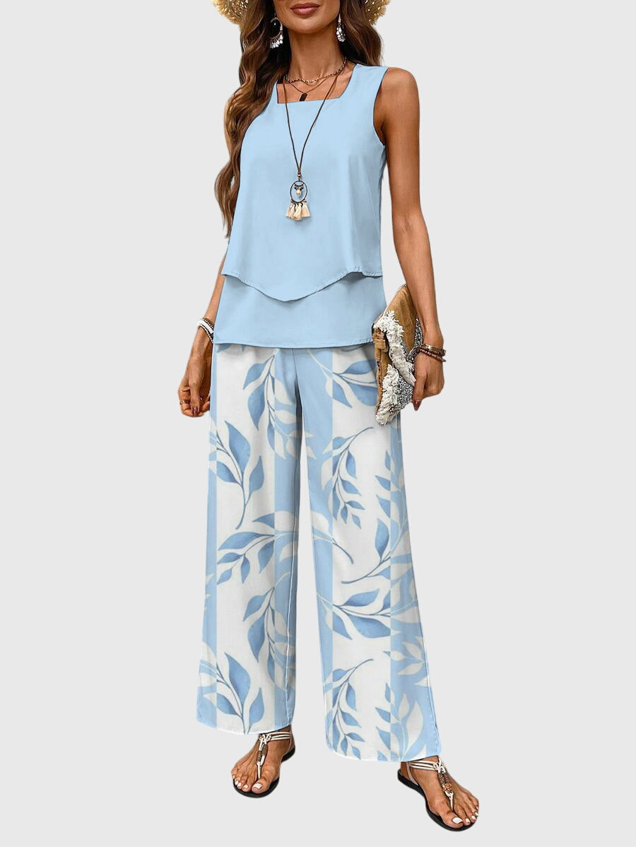 Lily | Tweedelige dameszomerset met vierkante hals