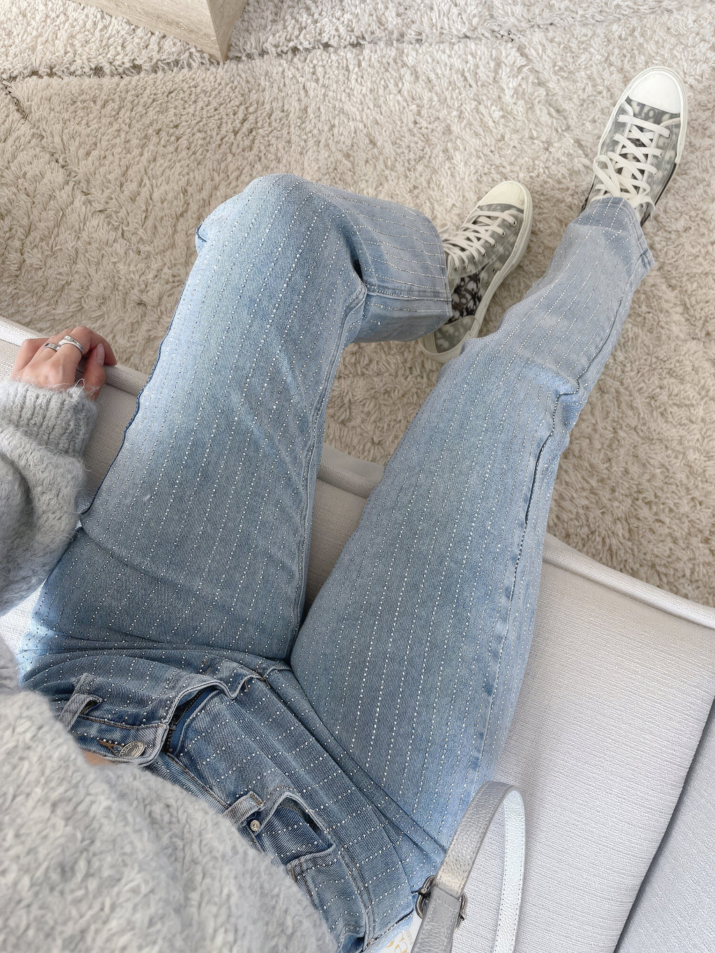 Glitter dames jeans — afbeelding 2