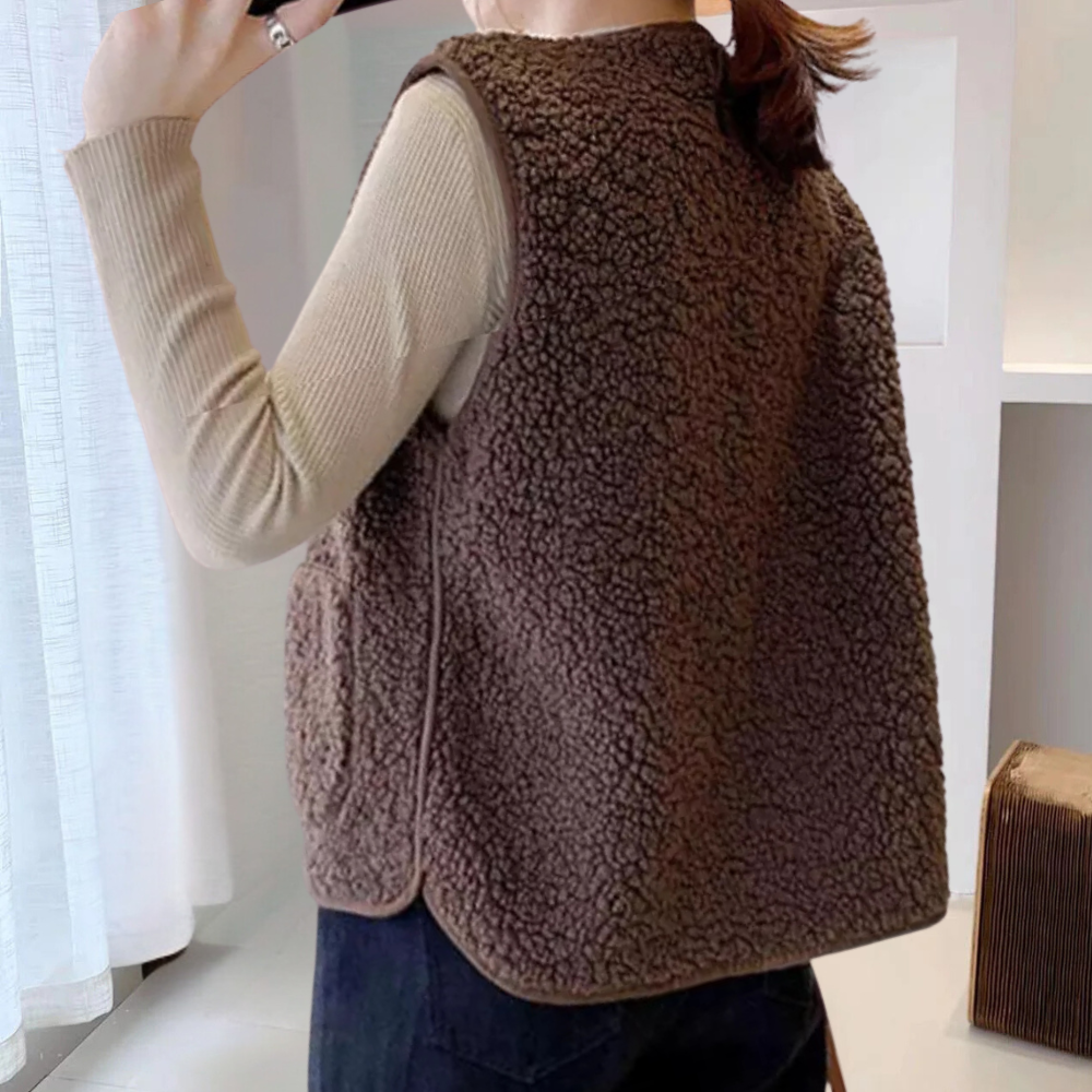 Casual geknoopte damesbodywarmer