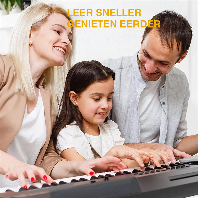 Siliconen notenlabels voor 88 pianotoetsen