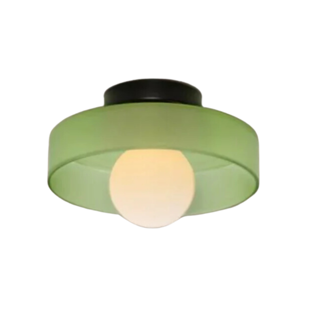 Ronde plafondlamp met stijlvolle functionaliteit