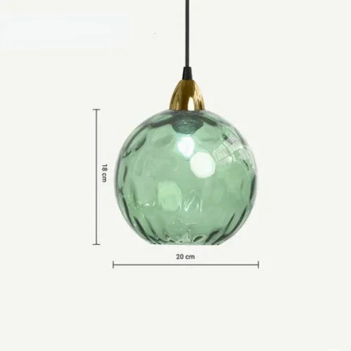 Glazen bolhanglamp met E27-fitting