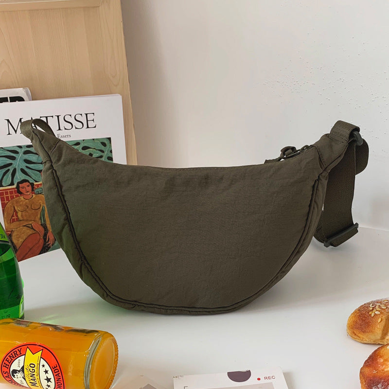 Half moon crossbody bag