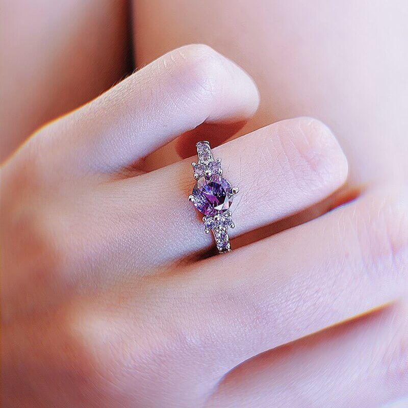 Eternity-ring met amethist