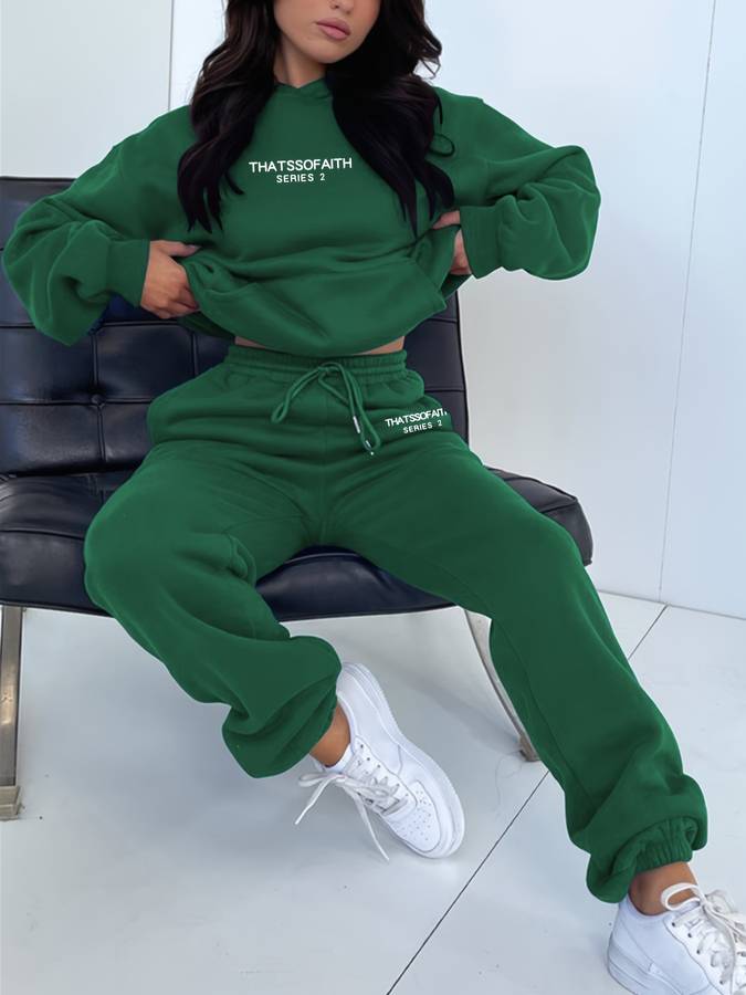 Casual dames sweatbroek & trui set