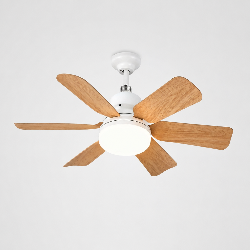 Scandinavische plafondlamp met ventilator