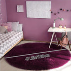 Rond fluffy vloerkleed