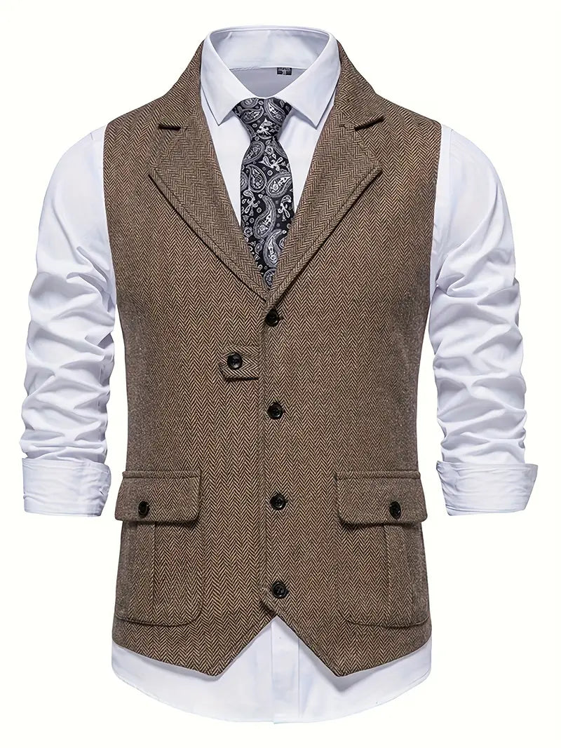 Herringbone blazer voor heren